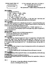 Kỳ thi khảo sát học sinh giỏi lớp 6 7 8 vòng II cấp huyện năm học 2014 - 2015 đề thi môn Hóa học 8